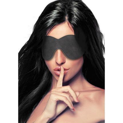 Girl wearing a OUCH! Diamond Studded Black Eye-Mask