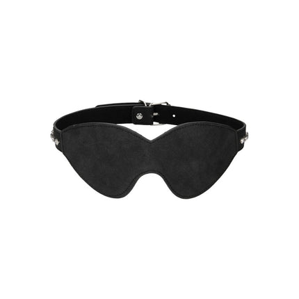 OUCH! Diamond Studded Black Eye-Mask on white background