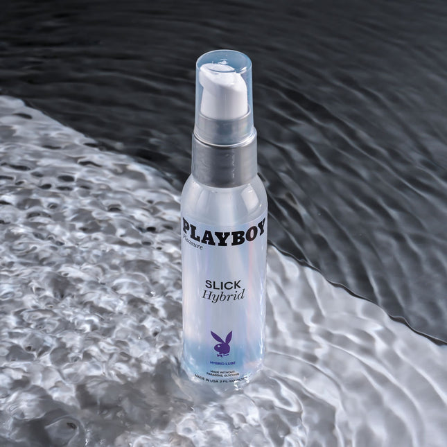 Playboy Pleasure SLICK HYBRID Lubricant - 60 ml Top View of bottle