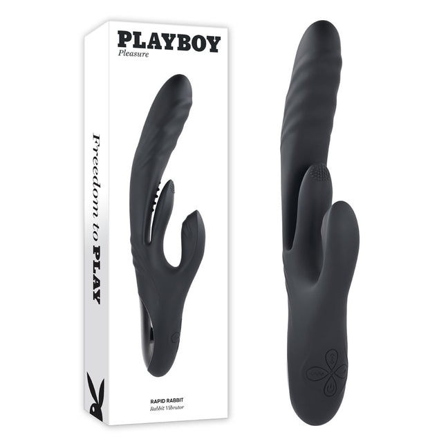Playboy Pleasure RAPID RABBIT Rabbit Vibrator with Box