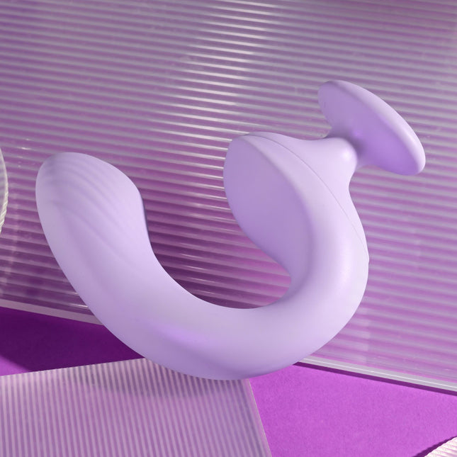 Upside Down Playboy Pleasure REV ME UP Curved G Spot Purple Vibrator