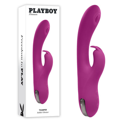 Playboy Pleasure THUMPER Purple Rabbit Vibrator with Box