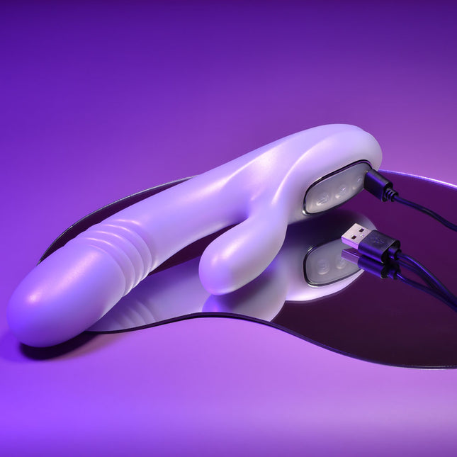 Playboy Pleasure Bumping Bunny Rabbit Vibrator Charging