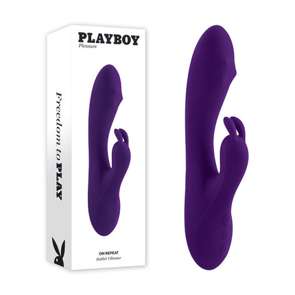 Playboy Pleasure On Repeat Purple Rabbit Vibrator Box