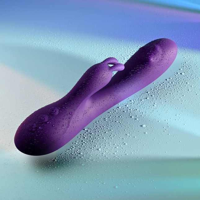 Playboy Pleasure On Repeat Purple Rabbit Vibrator Waterproof