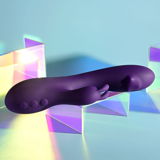 Playboy Pleasure On Repeat Purple Rabbit Vibrator Side