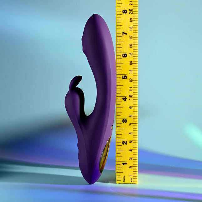 Playboy Pleasure On Repeat Purple Rabbit Vibrator Size