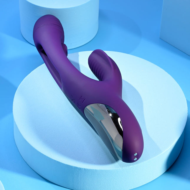 Playboy Pleasure THE THRILL Purple Rabbit Vibrator Rear Side View