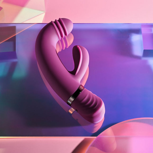 Playboy Pleasure TAP THAT Purple Rabbit Vibrator