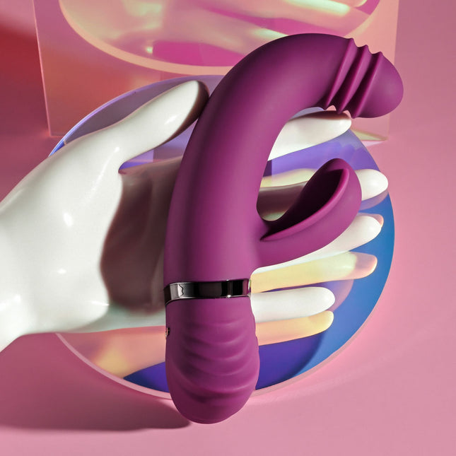 Playboy Pleasure TAP THAT Purple Rabbit Vibrator