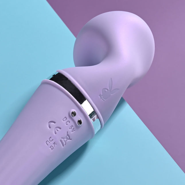 Top end of playboy purple wand massage vibrator