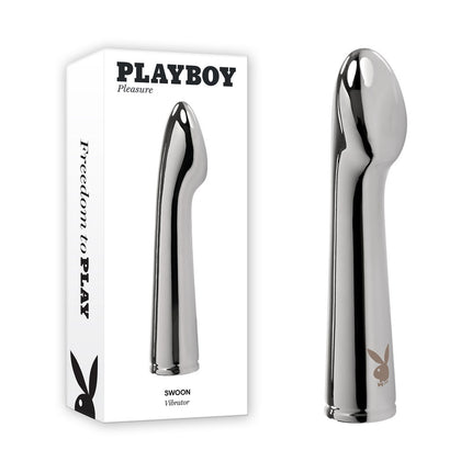Playboy Pleasure Swoon Chrome Vibrator Box