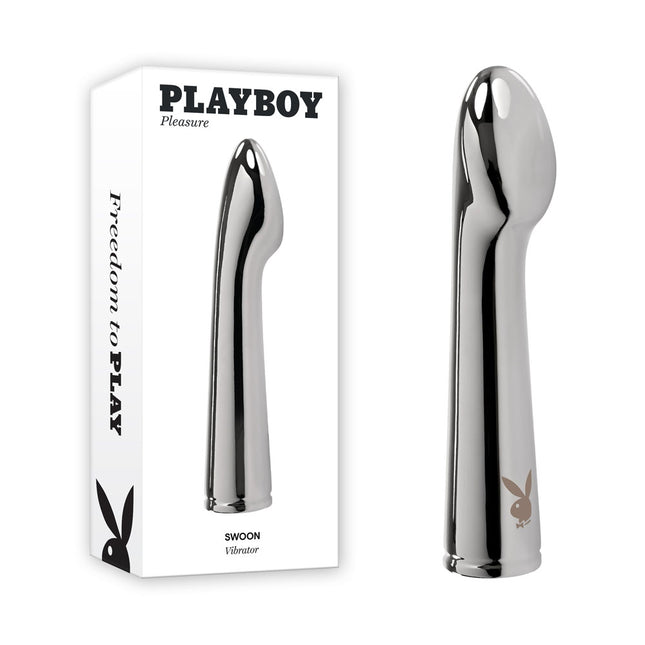 Playboy Pleasure Swoon Chrome Vibrator Box