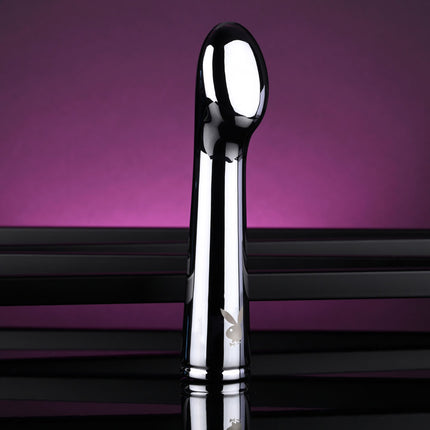 Playboy Pleasure Swoon Chrome Vibrator Front