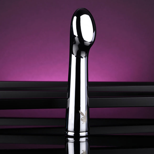 Playboy Pleasure Swoon Chrome Vibrator Front
