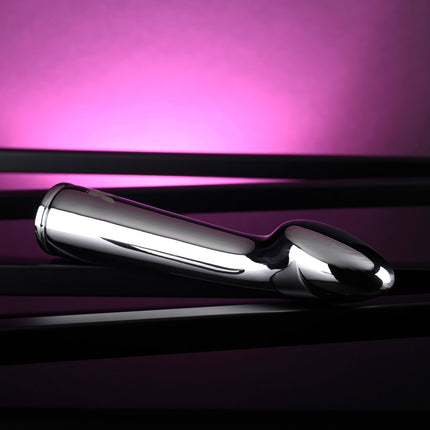 Playboy Pleasure Swoon Chrome Vibrator Left Side