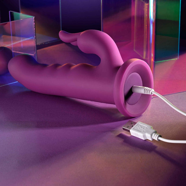 Playboy Pleasure FLUFFLE Purple Rabbit Vibrator