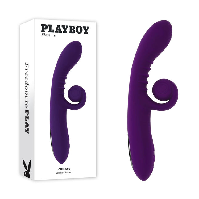 Playboy CURLICUE Purple Rabbit Vibrator