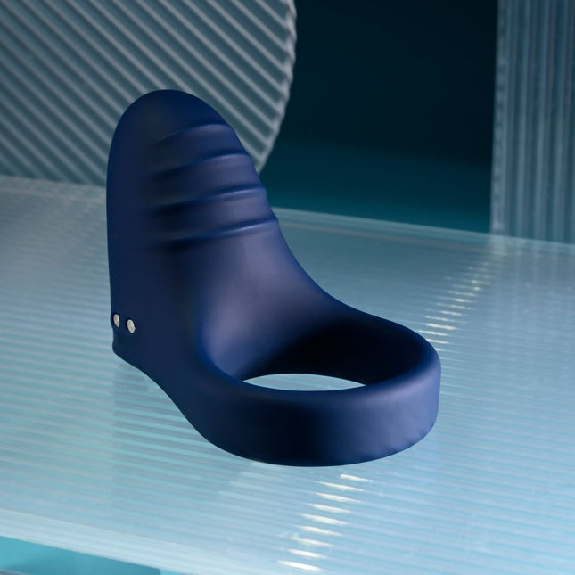 Playboy Pleasure PLEASURE POINT Blue Vibrating Cock Ring