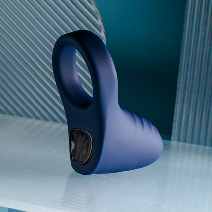 Playboy Pleasure PLEASURE POINT Blue Vibrating Cock Ring