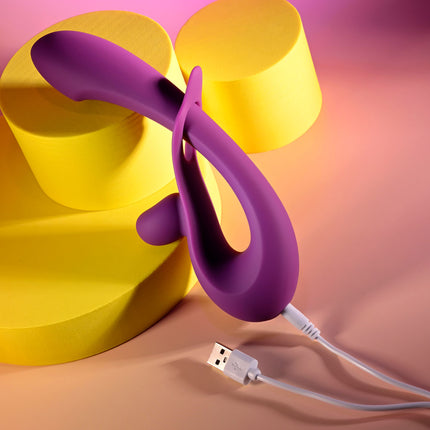 Playboy Pleasure CHA CHA SLIDE Purple Rabbit Vibrator