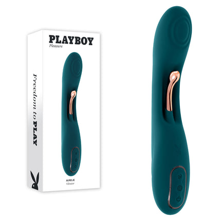 Playboy Pleasure AURELIE Green Vibrator with Internal Flicker with Box