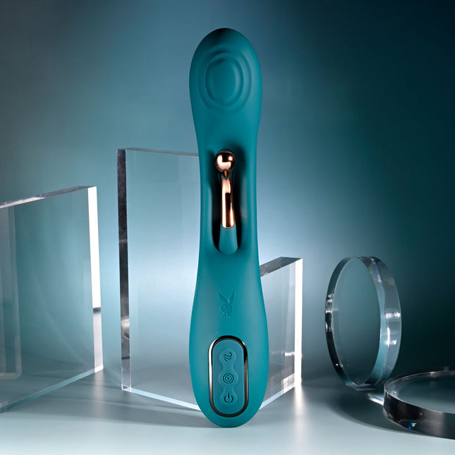 Playboy Pleasure AURELIE Green Vibrator with Internal Flicker