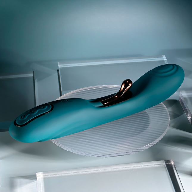 Playboy Pleasure AURELIE Green Vibrator with Internal Flicker