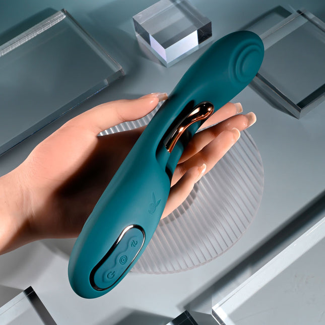 Playboy Pleasure AURELIE Green Vibrator with Internal Flicker