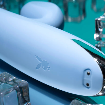 Playboy Pleasure UP AND AWAY Blue Rabbit Vibrator