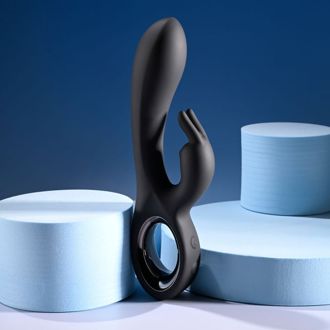Playboy Pleasure LATE NIGHT BUNNY Black Rabbit Vibrator 