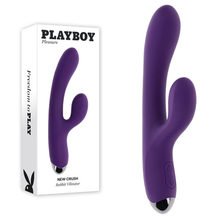 Playboy Pleasure NEW CRUSH Purple Rabbit Vibrator with Box
