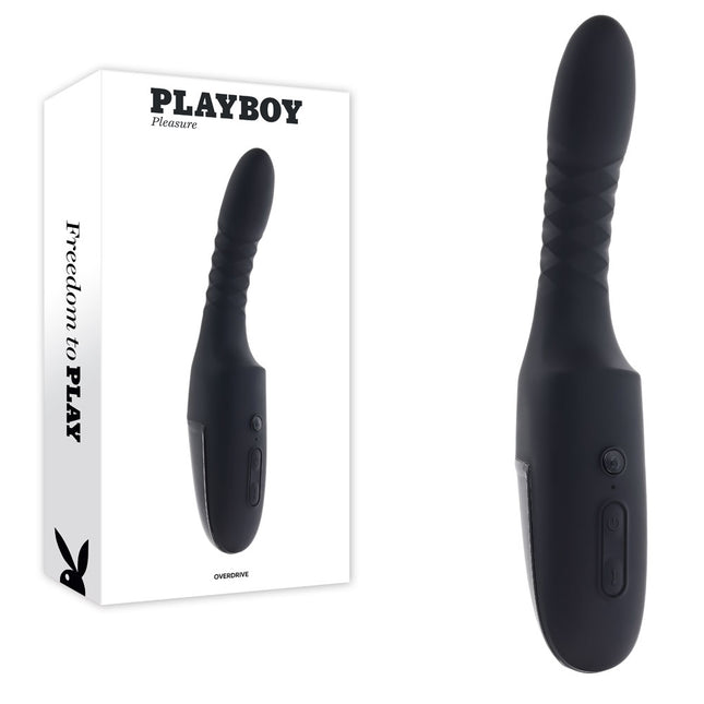 Playboy Pleasure OVERDRIVE Black Thrusting Vibrator