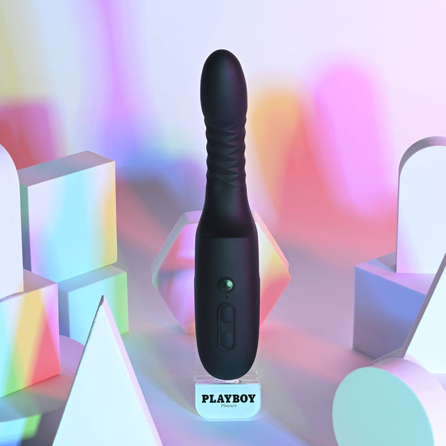 Playboy Pleasure OVERDRIVE Black Thrusting Vibrator