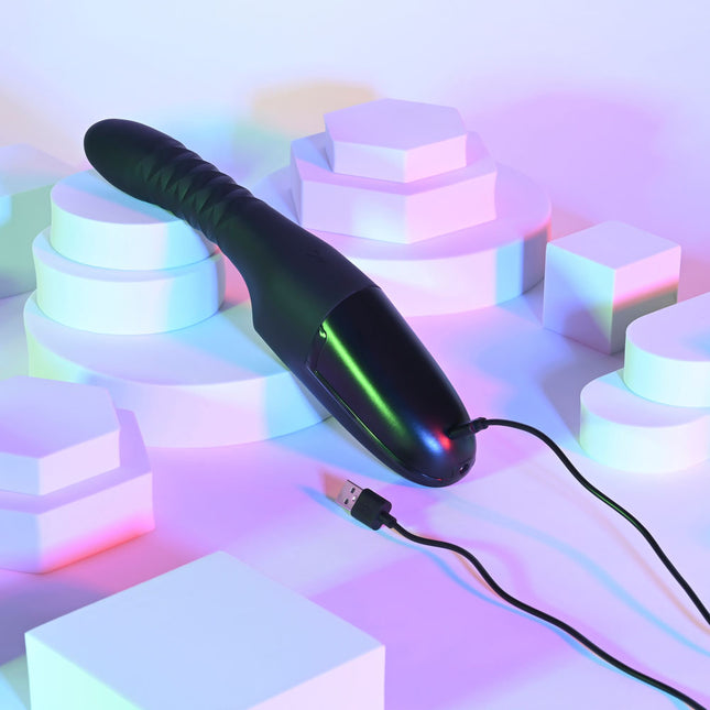 Playboy Pleasure OVERDRIVE Black Thrusting Vibrator