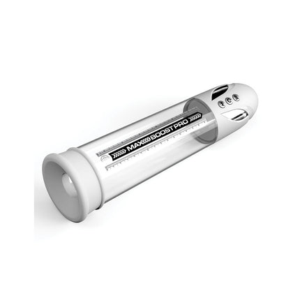 Pump Worx Max Boost Pro Flow - White/Clear USB Rechargeable Waterproof Auto Penis Pump