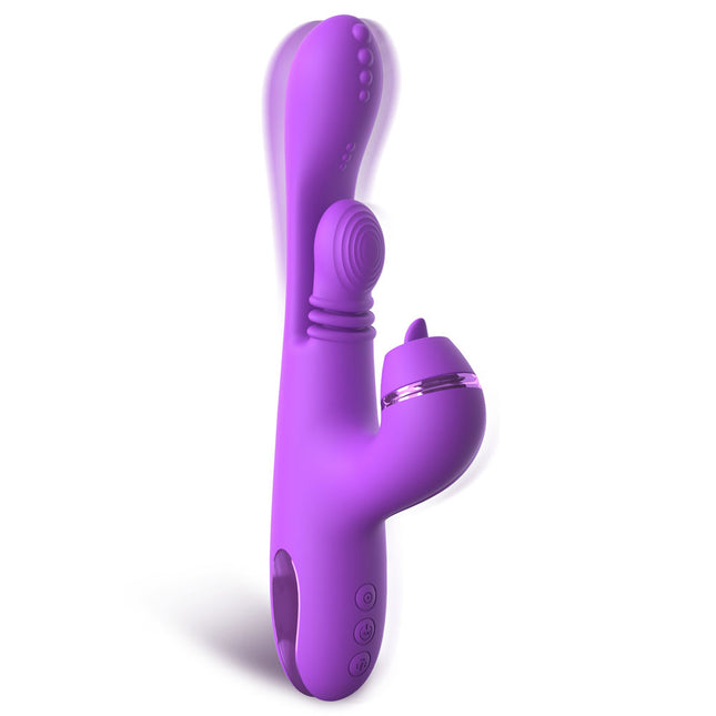Fantasy For Her IntiMotion Pulse Pro - Purple 24cm Swirling & Flicking Rabbit Vibrator