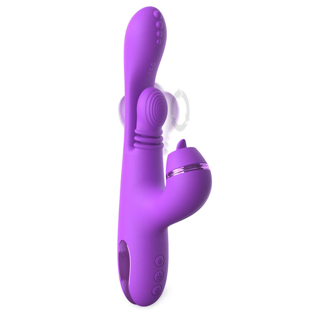 Fantasy For Her IntiMotion Pulse Pro - Purple 24cm Swirling & Flicking Rabbit Vibrator