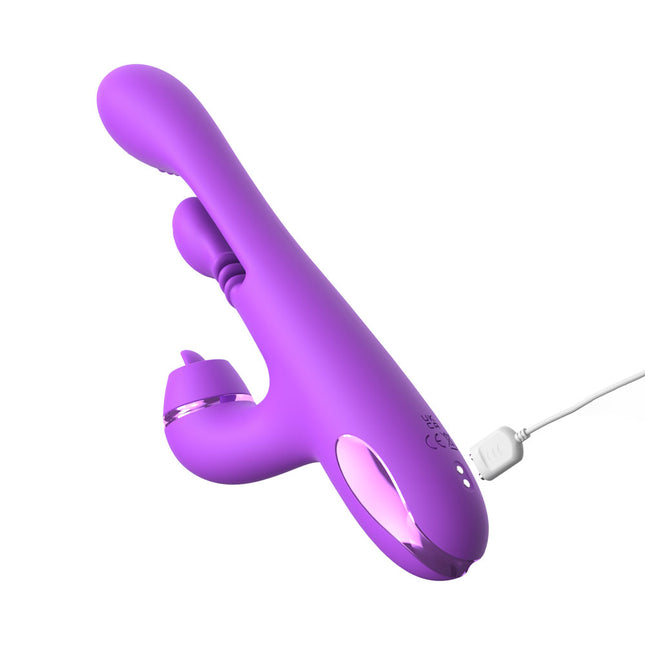 Fantasy For Her IntiMotion Pulse Pro - Purple 24cm Swirling & Flicking Rabbit Vibrator