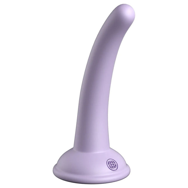 Dillio 5 Inch Platinum Curious Five Purple Dildo Front View