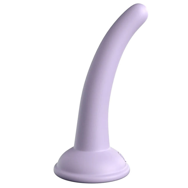 Dillio 5 Inch Platinum Curious Five Purple Dildo Side view