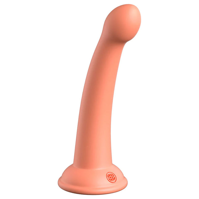 Dillio Platinum Secret Explorer 6 Inch Peach Dildo Front View