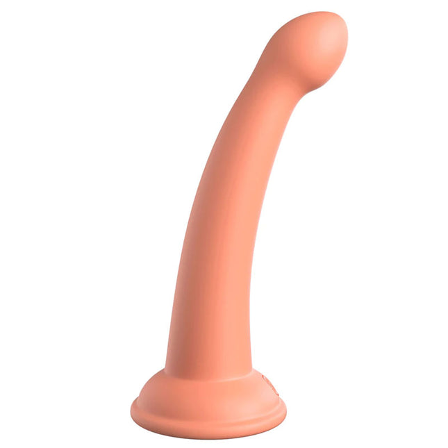 Dillio Platinum Secret Explorer 6 Inch Peach Dildo Side View