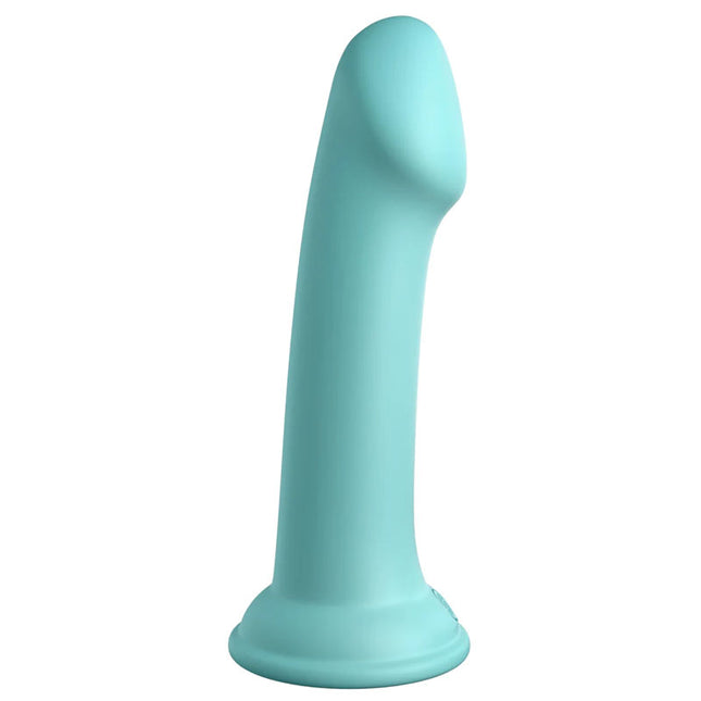 Dillio Platinum Big Hero 6 Inch Teal Dildo Side View