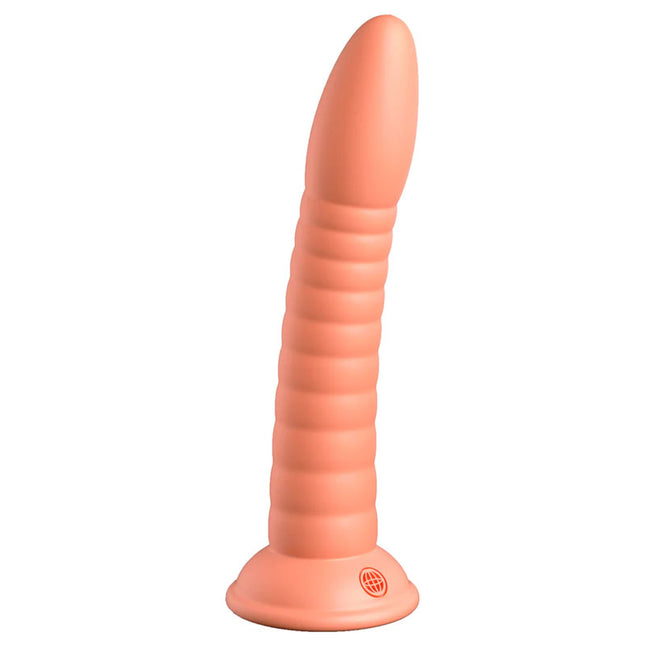 Dillio Platinum Wild Thing 7 Inch Peach Dildo Front View