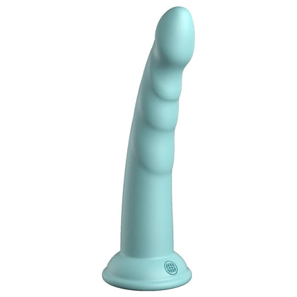 Dillio Platinum Slim Seven 7 Inch Teal Dildo Front View