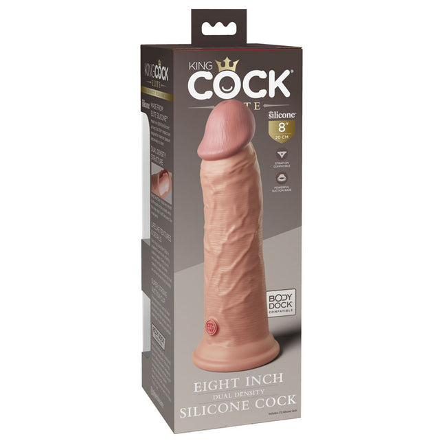 King Cock Elite Flesh 8'' Dual Density Realistic Dildo