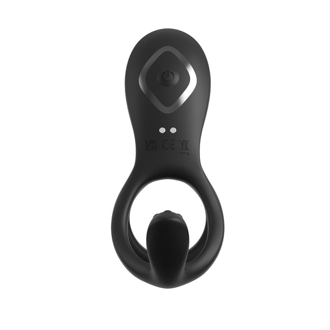 Fantasy C-Ringz Ultimate Couples Cage Max - Black Vibrating Cock Ring Cage