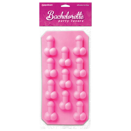 Bachelorette Party Favors Silicone Penis Ice Tray - Pink