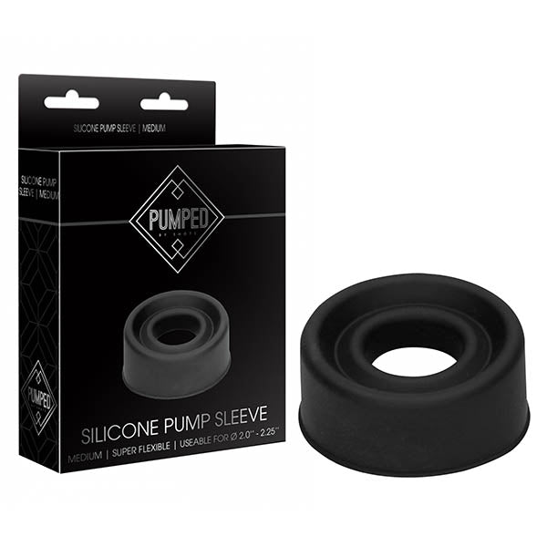 Pumped Black Silicone Pump Sleeve - Medium